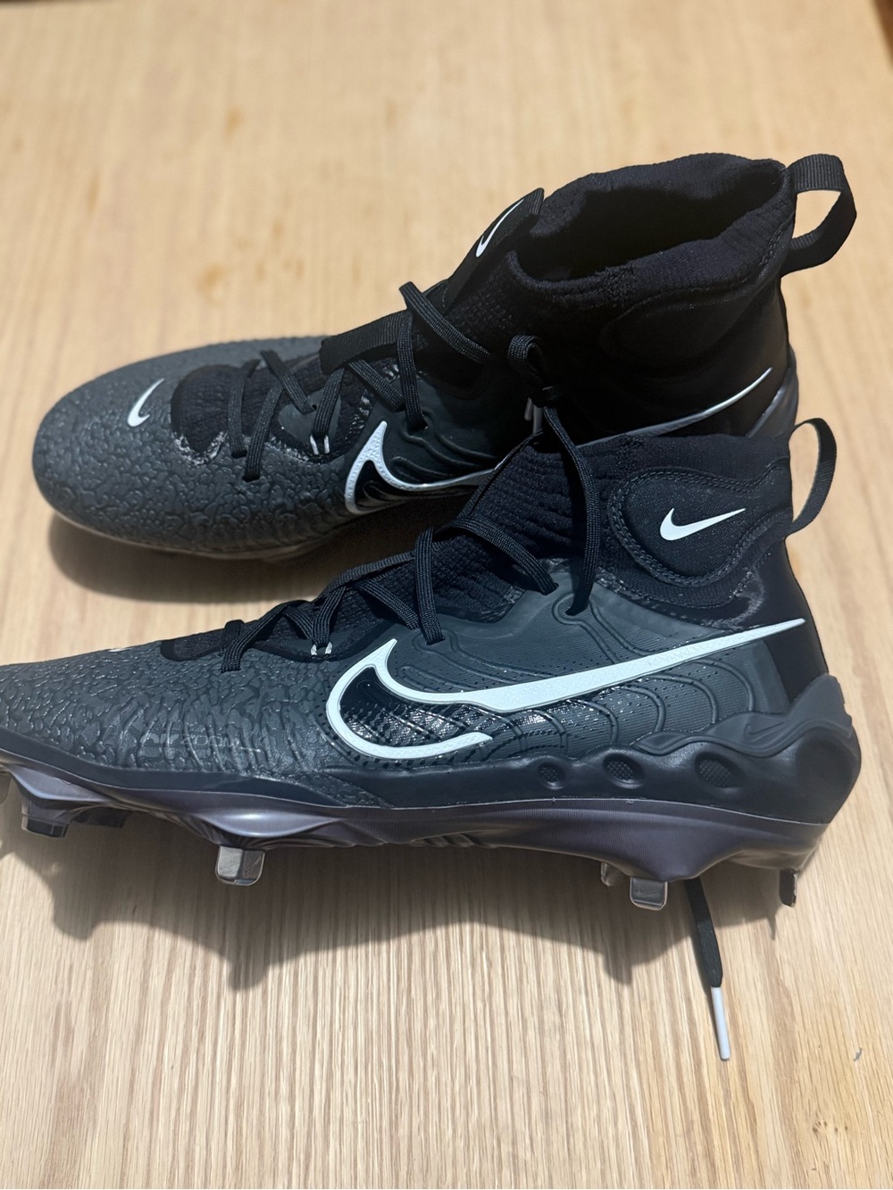 Nike Alpha Huarache NXT Baseball Athletic Cleats black/dark gray.